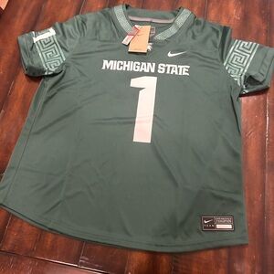 Michigan State Jersey Nike Green Dri-FIT with White Accents